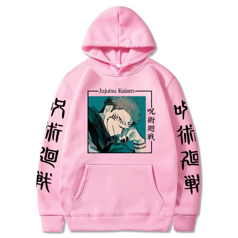 Anime Hoodie Hip Hop Men Women Loose Long Sleeve Autumn Pullover Print Hooded Sweatshirt
