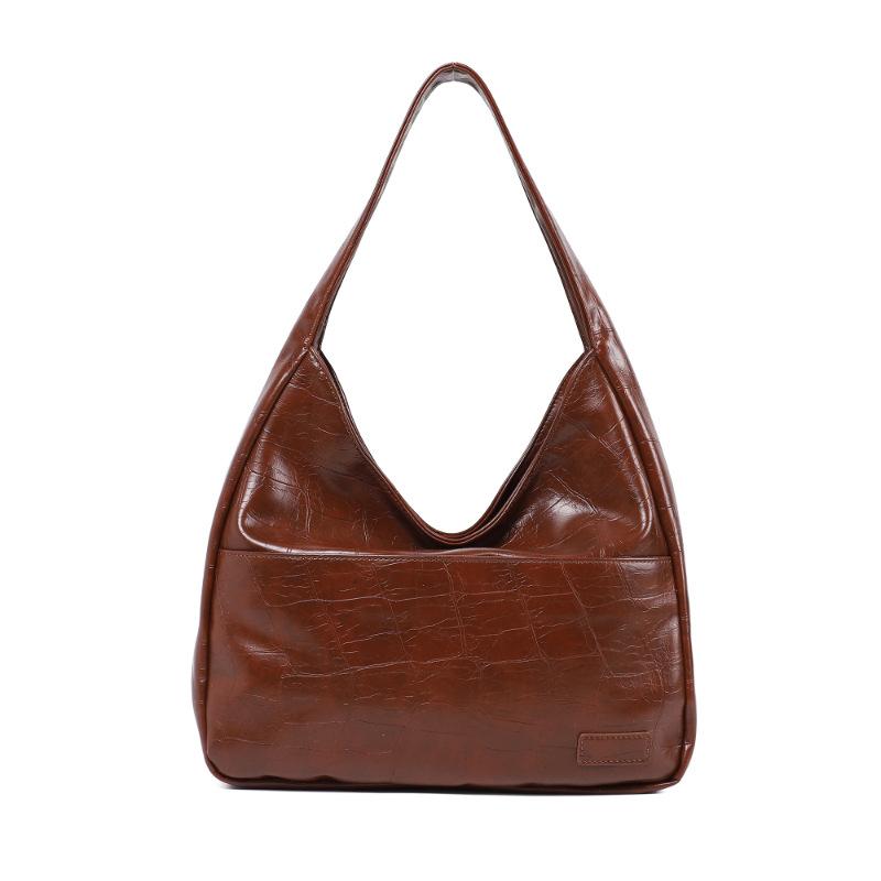 New Niche Trendy Fashionable Simple Casual Shoulder Bag Retro Class Commuting Large Capacity Tote Bag