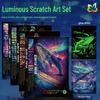 Fantasy Adventure Scratch Painting: Dazzling DIY Art Kit for Adults – Creative and Educational Birthday Gift