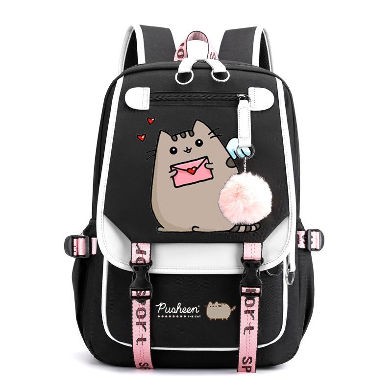 Cartoon Cute Printed School Bag Outdoor Travel Oxford Cloth Backpack