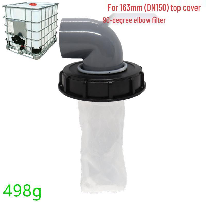 IBC Ton Barrel Plastic Lid with Filter Screen, 163mm/245mm, DN150