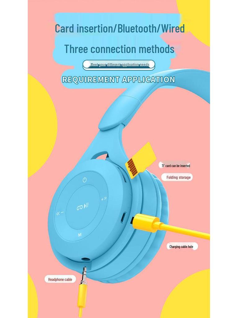 Maca Dragon Head Bluetooth Headset for Kids - Y08 Mobile Gaming Gift