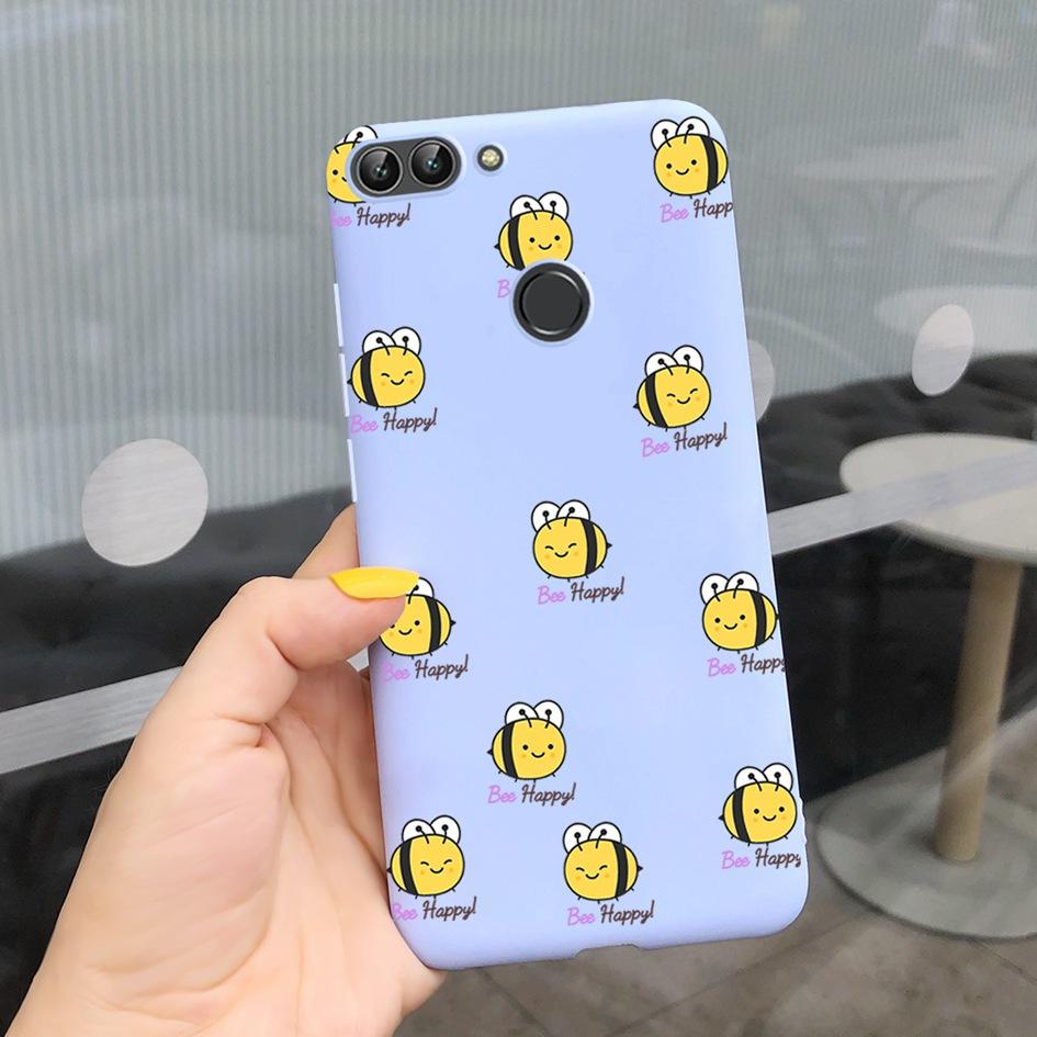 For Huawei P Smart Case For Huawei P Smart 2018 Daisy Flower Phone Case FIG-LX1 Soft Tpu Silicone Back Cover On PSmart 5.65" Bag