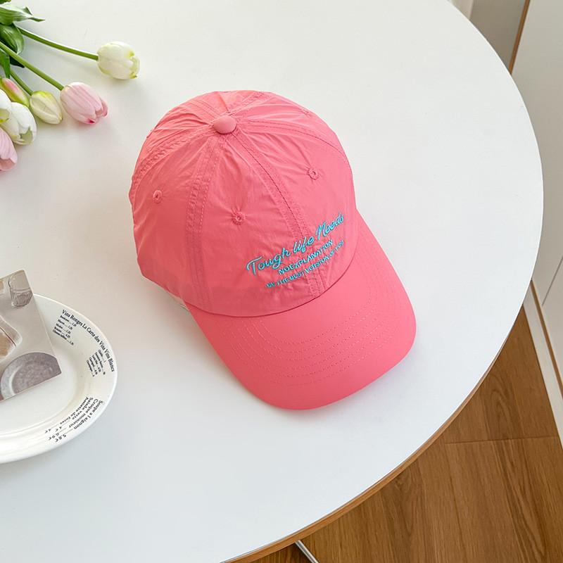 Casual Adjustable Embroidered Letter Baseball Hat With Quickdry Sunshade For Adults розы красного