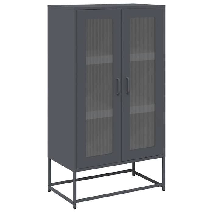 VidaXL Highboard Anthracite 68x39x123 Cm Steel 853358.