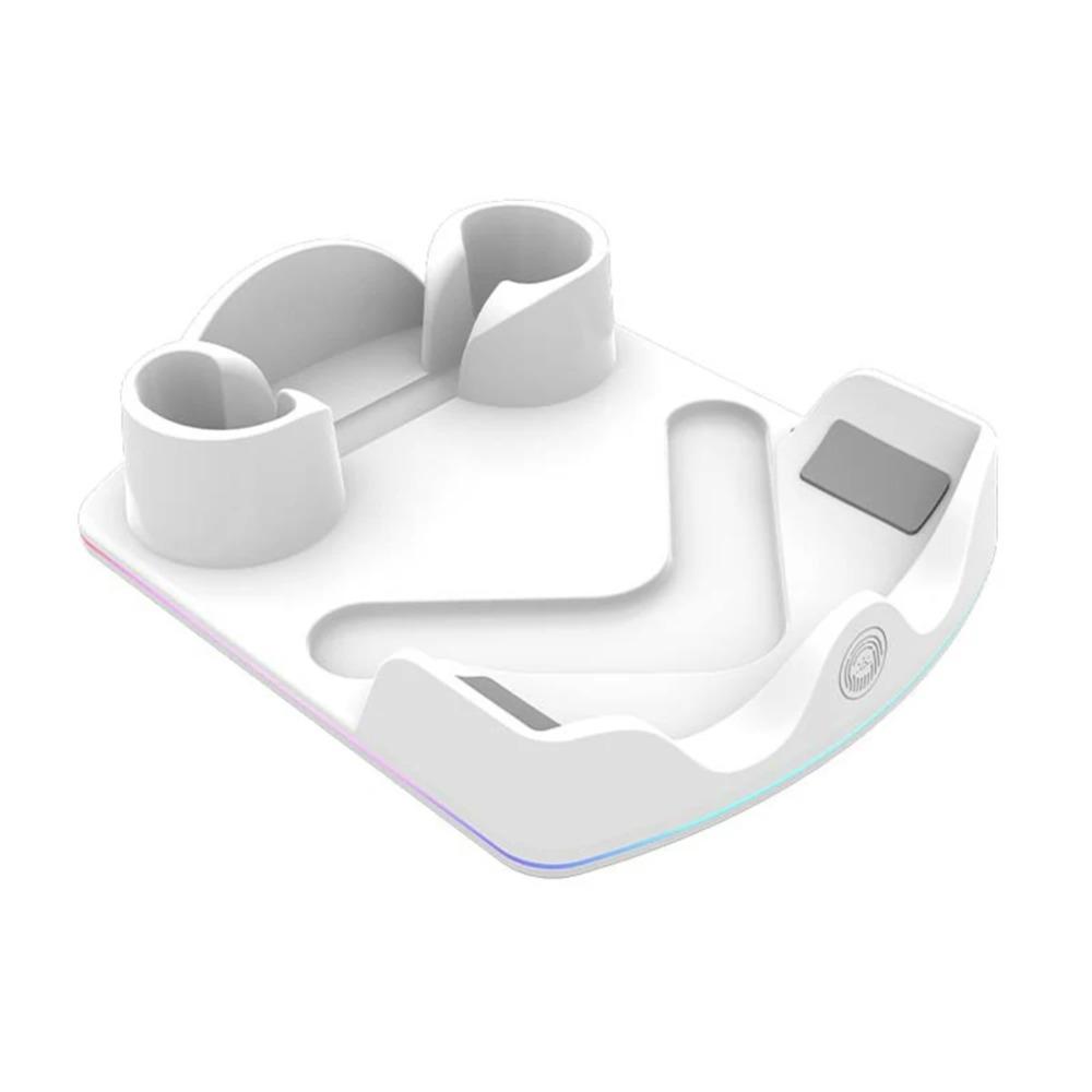 

For Meta Quest 3S VR Charging Station Charging Dock Headset Display Stand and Controller Mount for Meta Quest 3S/Quest 3/Quest 2 белый