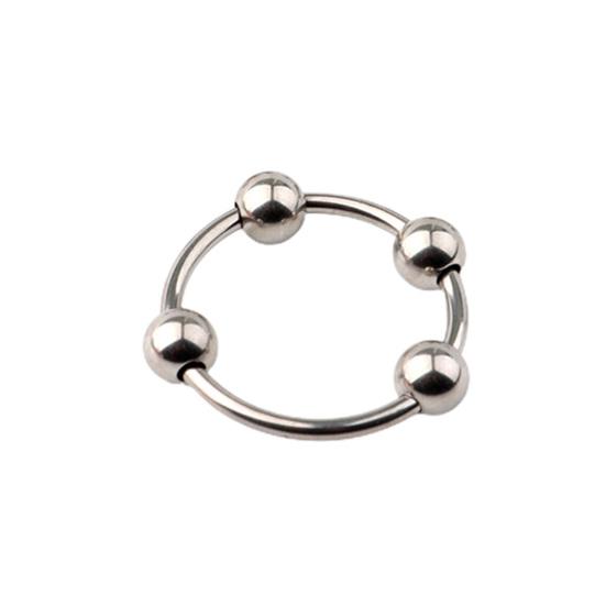 Cock Ring Prolong Intercourse Time Ergonomic Stainless Steel Delay Ejaculation Lock Ring for Male