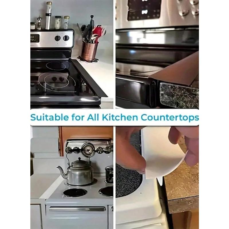 Stove Counter Gap Strip Kitchen Silicone Heat Resistant Mat Gas Stove Protector Slit Cleaning Pad Oil Dust Seal Cooker Cover