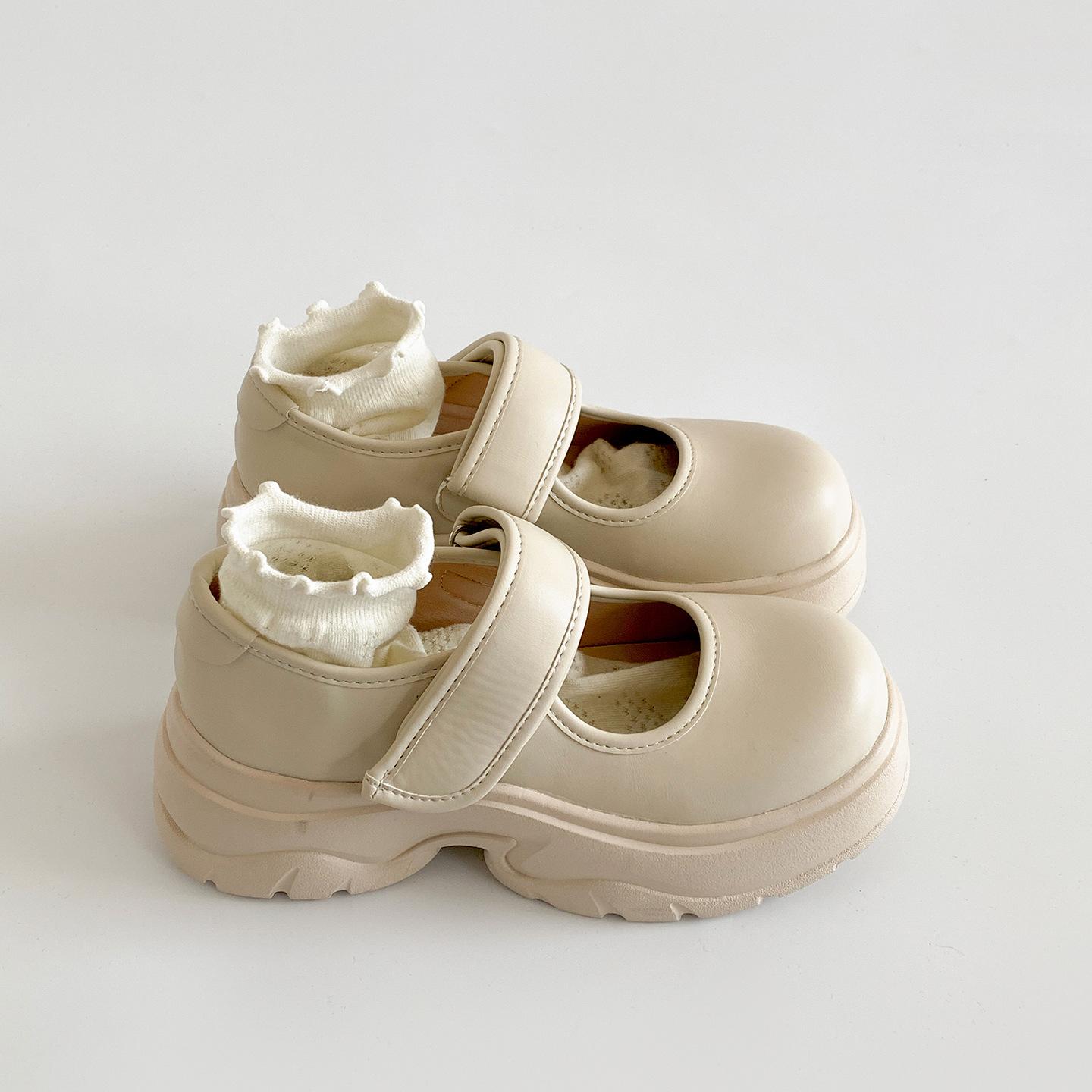 

White British versatile jk with skirt platform small leather shoes women s 2025 new summer soft-soled Mary Jane single shoes 40 бежевый