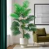 Areca Palm Green Plant Simulation with Potted Palm Leaves for Indoor/Outdoor Decoration – Fake Tree Bonsai Ornament