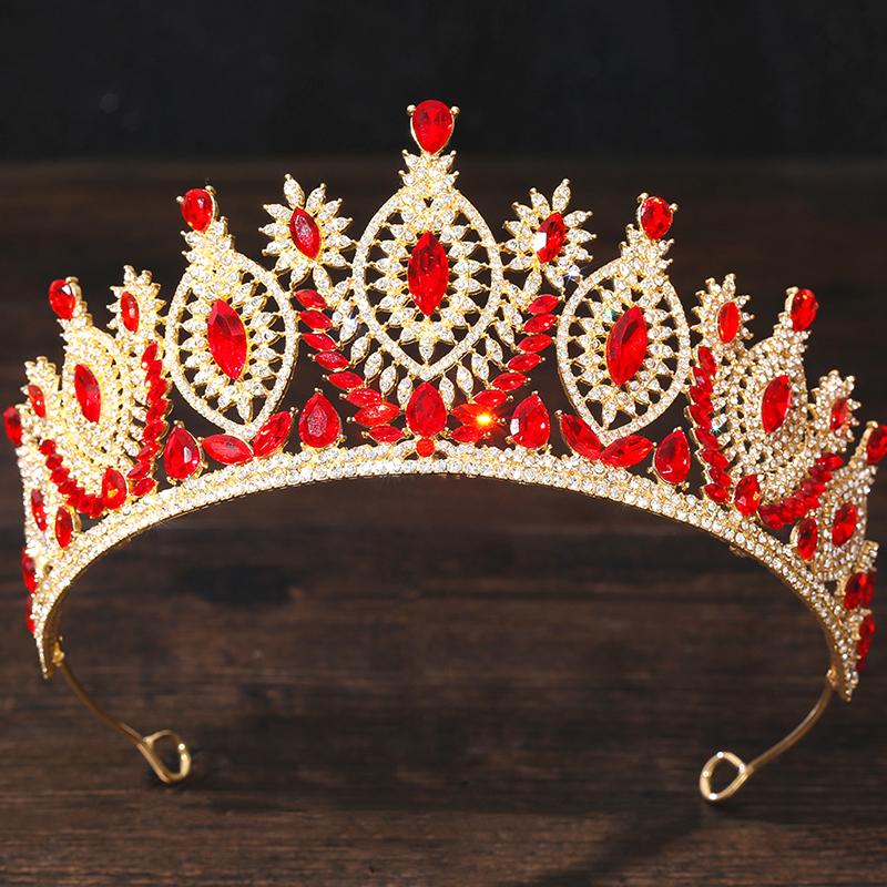

Luxury Rhinestone Tiaras and Crowns Royal Queen Tiara Diadem Wedding Crown Hair Jewelry Prom Pageant Costume Accessories