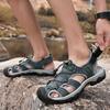 Large size casual beach leather sandals summer outdoor breathable and comfortable outdoor creek walking shoes