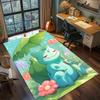 Bulbasaur Home Indoor Decor Rug Carpet, Non Slip Large Size Washable Floor Mat Bedroom Gamer Room.-TING