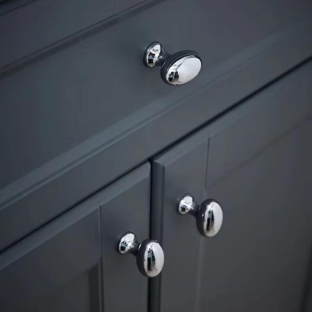 Single Hole Cabinet Handles Oval Door Knobs Vintage Drawer Pulls  Furniture Doors