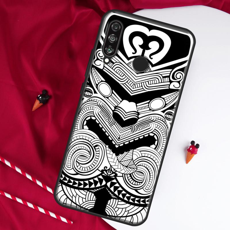 Maori Polynesian Samoan Tribal For Huawei Nova 12i 11i 8i 12s 9 10 SE Y90 Y60 Y70 Y72 Y61 Y91 P20 P40 P30 Lite P60 Pro Case