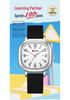 Oufanni Student Exam Watch: Silent Quartz Square Wristwatch with Night Light for Boys & Girls