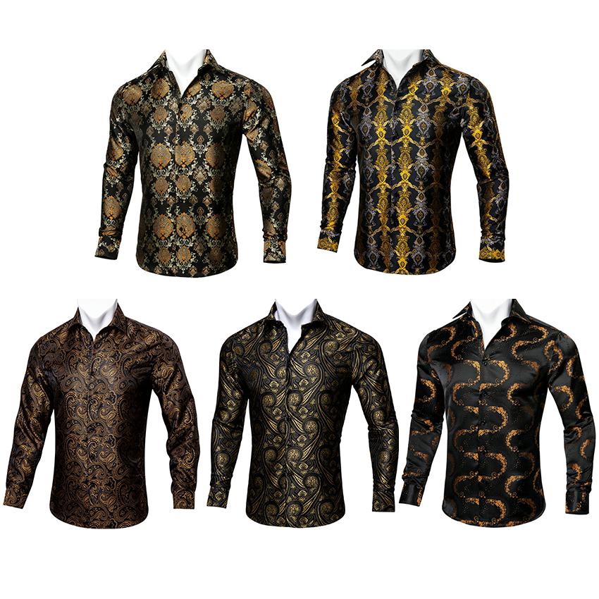 casual long sleeve paisley vintage shirt