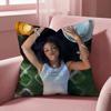 SZA Cushion Cover Multi-Scene Pillow Cover for Home & Car - Reversible, Soft & Durable for Daily Use