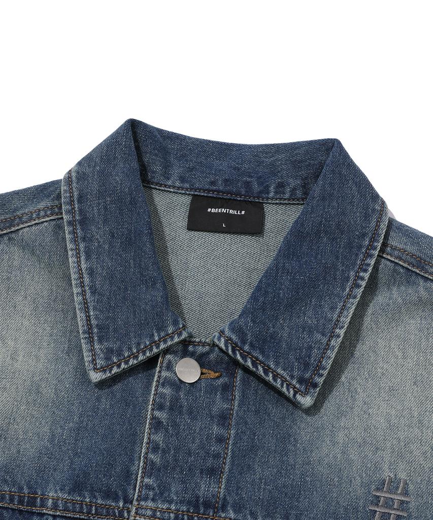 Beentrill Vintage Washed Denim Trucker (Indigo)