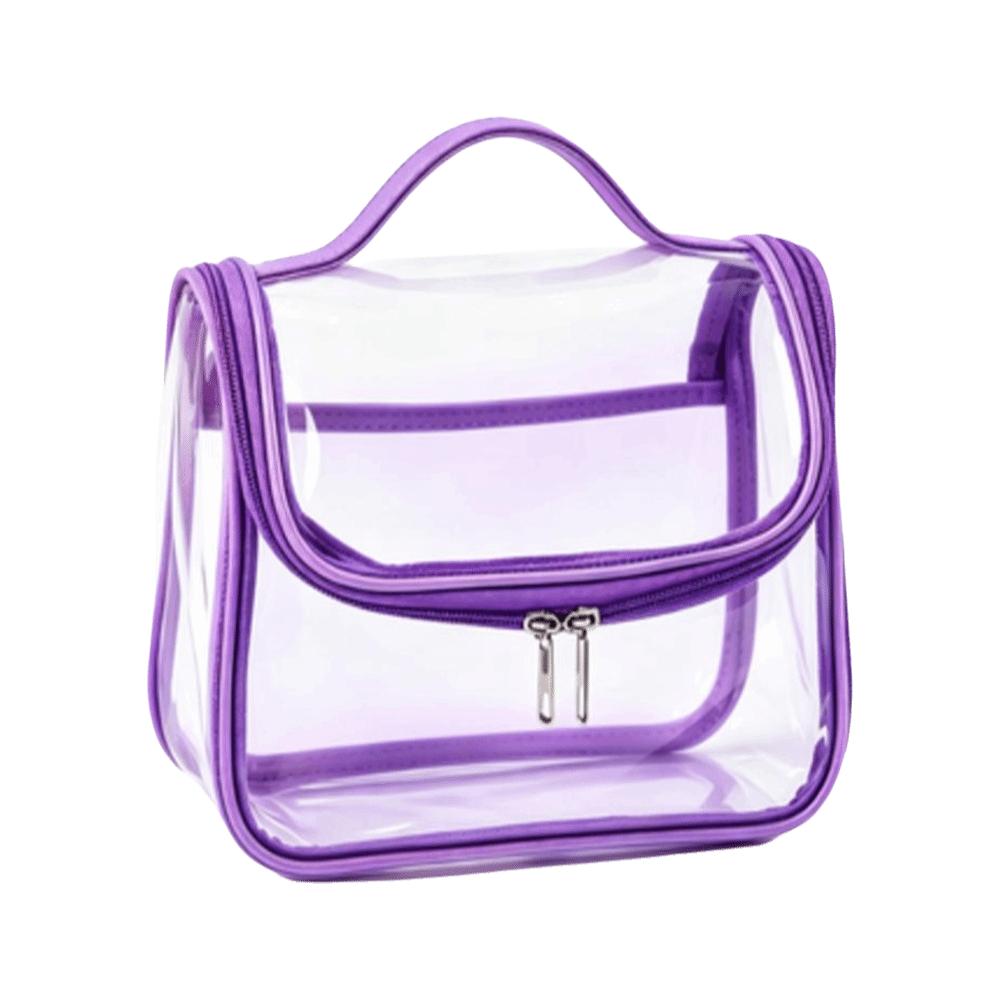 Large Capacity Travel Toiletry Bag Transparent Multi-function Clear Handbag Waterproof PVC Makeup Cosmetics Bag Travel Use