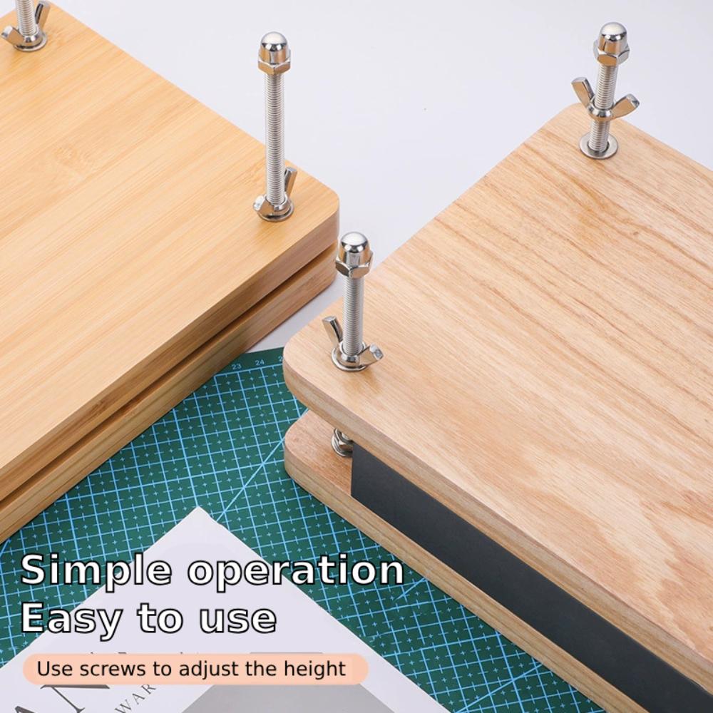 Handmade Paper Press for Bookbinding Wood Book Press Tool for DIY Crafts Handmade Paper Press Office Notebook Making Part