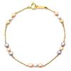 Pearl Stationbracelet 18K Yellow Gold/Pearl Array