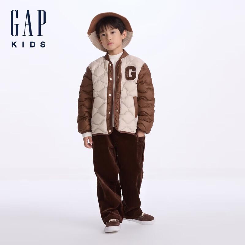 Gap Boys  Colorblock Stand Collar Quilted Down Jacket 90 cm (1-2Y)