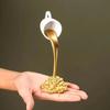 Liquid Gold Spilling Coffee Ornaments Coin Floating Coffee Cup Figurines  Desktop