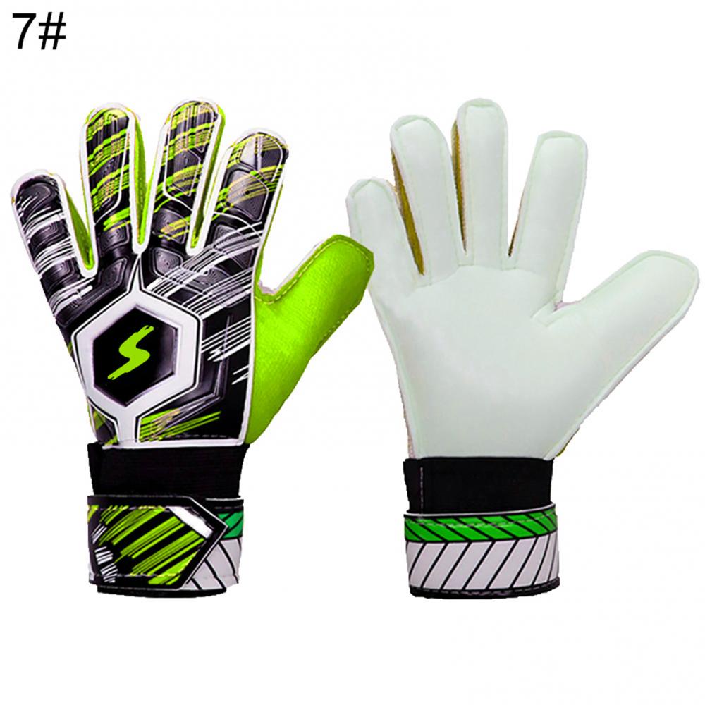 Erwachsene Kinder Fußball Torwart Torwart Vollfinger Handschuhe Anti-Kollision Anti-Rutsch Atmungsaktiv Bequem