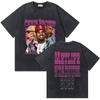 Washed Rapper Chris Brown Breezy Bowl XX World Tour Tshirts Men Women Hip Hop Retro Tshirt Mens Fashion Trend Streetwear