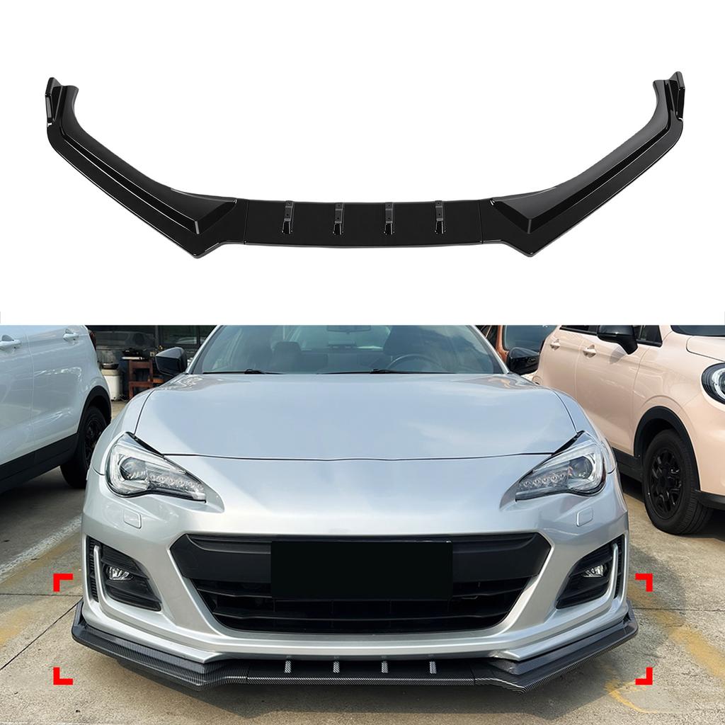 Front Bumper Lower Lip Spoiler Splitter Weatherproof Bumper Lip Guard Protector Replacement for     2017-2021