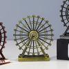 Metal Art Figurine Retro Ferris Wheel Model Crafts London Eye Ornament  Desk
