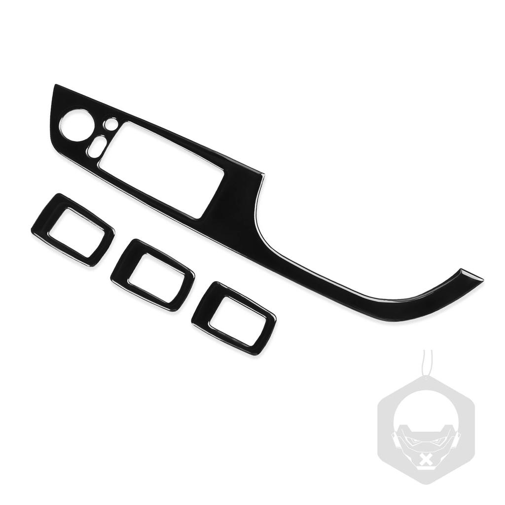 For Bmw 3 Series 2005-2012 E90 320i 325i Piano Black Window Lift Control Plastic Plate Trim Car Interior Accessoriers Sticker