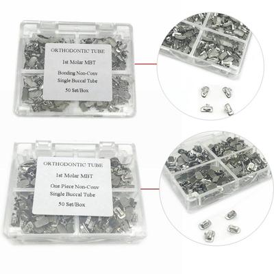 200 uds/50 juegos de tubos bucales dentales tipo MBT 1er Molar ortodoncia 0.022 tubo bucal único no Conve