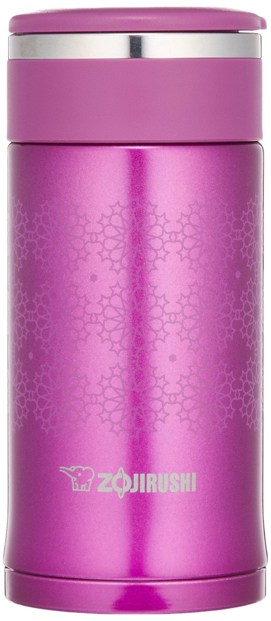 

Зодзируси (ЗОДЗИРУШИ) Бутылка для воды из нержавеющей стали, 0,2 л, Аметист, Малая вместимость, с разборной крышкой, SM-EC20-VC