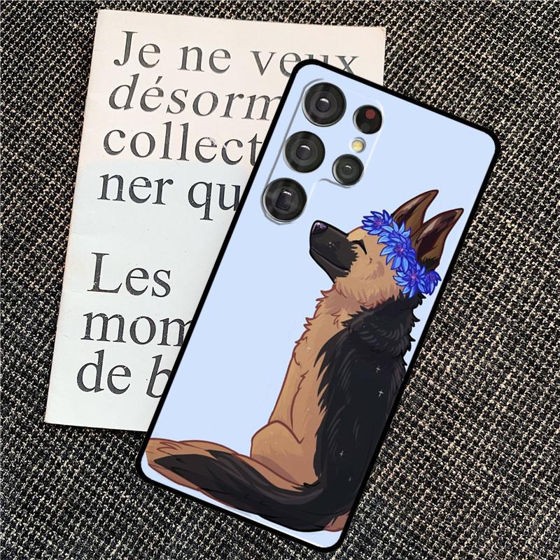 

German Shepherd Dog Case For Samsung Galaxy S25 S24 Ultra S20 S21 S22 S23 Ultra S9 S10 Plus S25 FE Back Cover Galaxy S24 FE