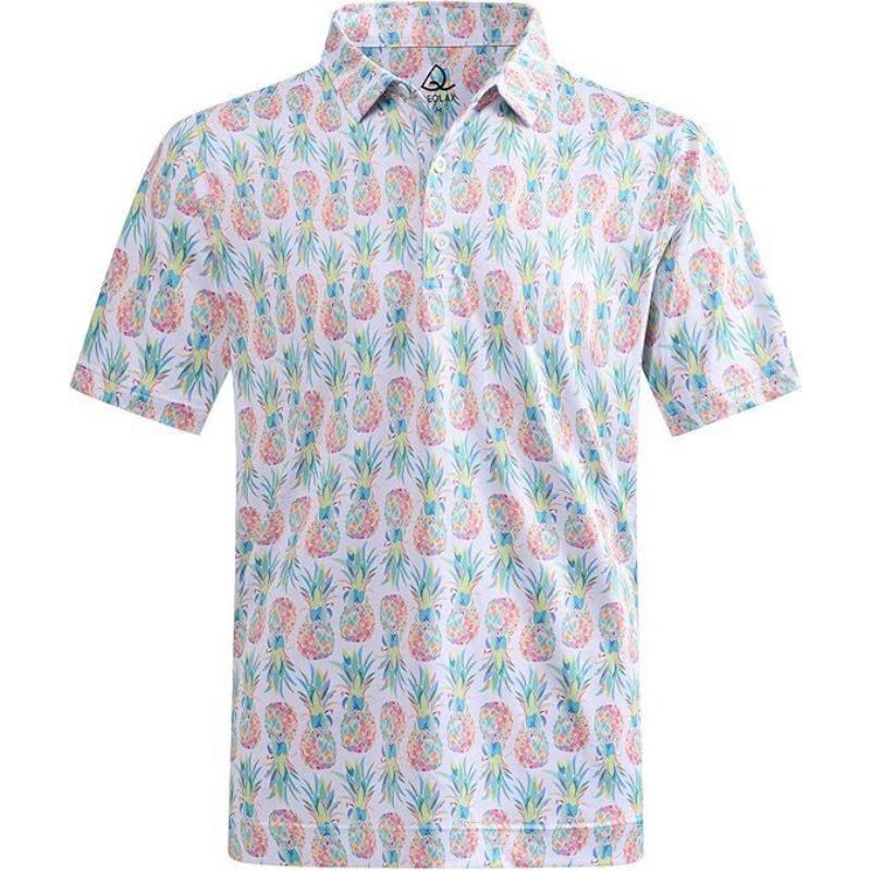 Short Sleeve POLO Shirt Button Solid Color Men's Sweatshirt