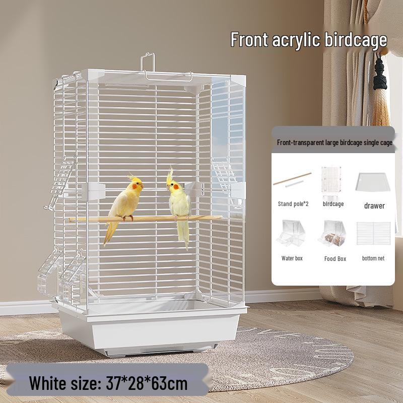 Luxury Birdcage with Breeding Box for Parrots and Budgies - Large Aviary for Cockatiels, Mynas, and More