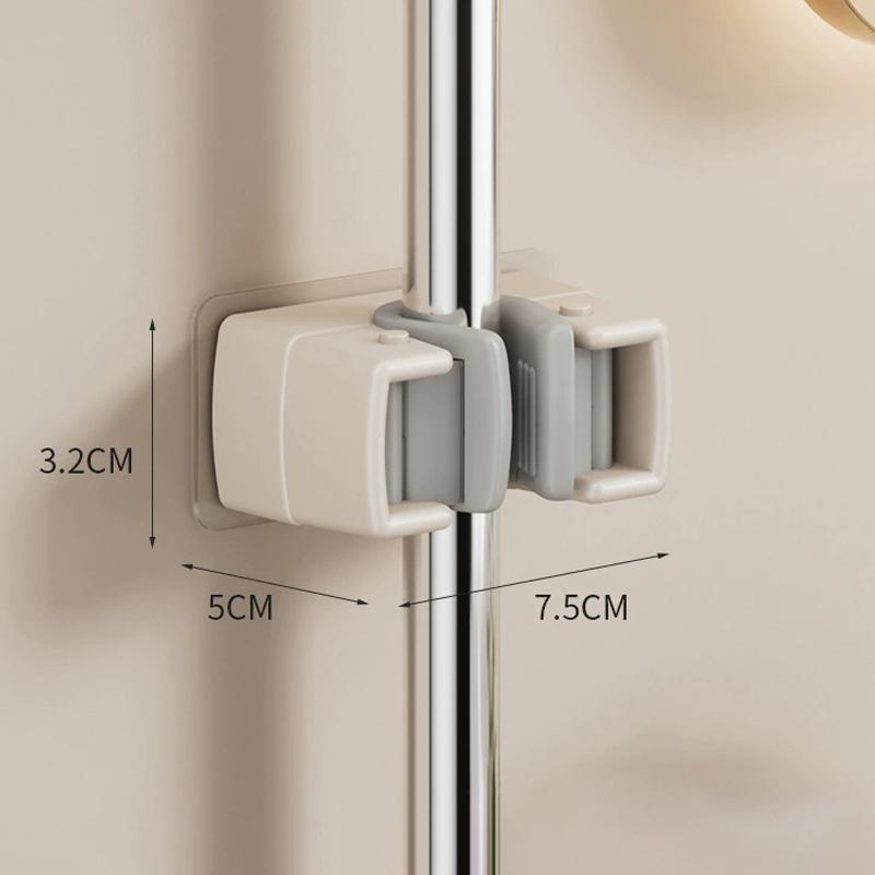 Настенный держатель для швабры Крючок для самоклеящейся швабры Органайзер для швабры Подставка для щетки Метла Вешалка для швабры Кухня Ванная комната Аксессуары для хранения 980₽