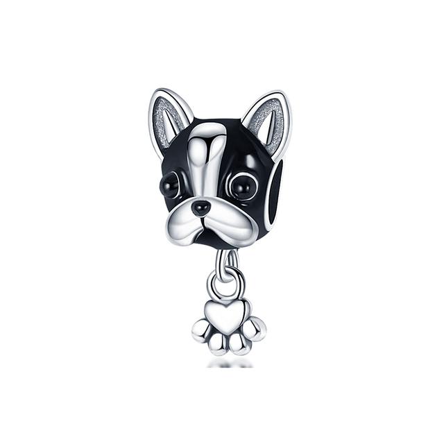 925 Sterling Silver Heart Paw Animal Clear Snowflake Sparkling Crown Pumpkin Charm Bead Fit Original Fashion Bracelet