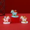 Resin Zodiac Horse Ornaments Festival Decorative Mobile Phone Stand  Car Interior Ornament