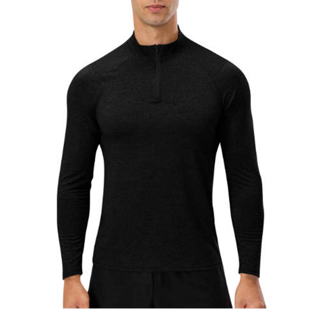 Men's /Winter Fitness Long Sleeve Quick,Dry Running Training Top Half,Zip Slim Fit Hooded Sweatshirt