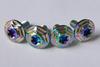Kuroobaa Titanium Car License Plate Bolts, License Plate Frame, Titanium Alloy, Anti-Theft Screws, M6, Set of 4 (Rainbow Color)