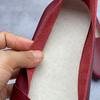 Johnature Scarpe basse casual versatili da donna, fatte a mano in vera pelle, con punta a punta e suola morbida