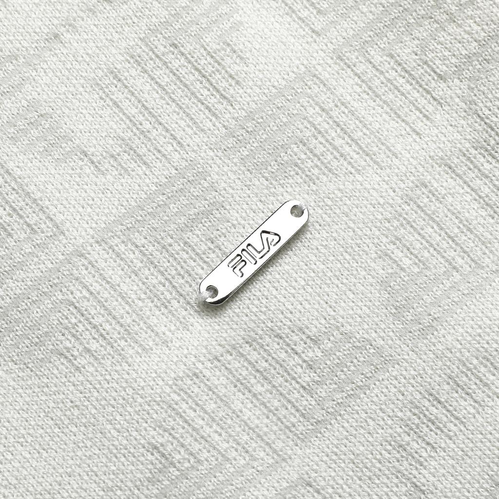 Fila Solid Color Casual Pullover Knit Sweater Men Sweater Cloud-Mushroom-White F11M312402F-WT