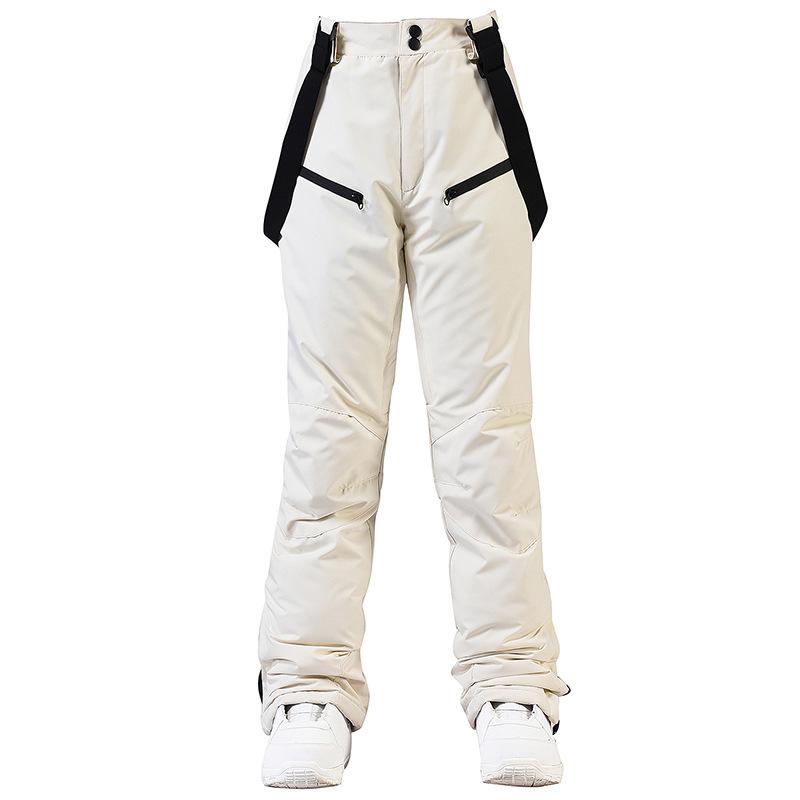 New Style Ski Pants Men and Women Suspender Ski Pants Winter Windproof Waterproof Warm Thickened Single-board Double-board Ski Pants