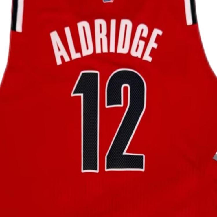 adidas NBA Aldridge Trail Blazers 12 V-Neck Sleeveless Basketball Jersey Unisex Jersey 7470A-3TB-K9850