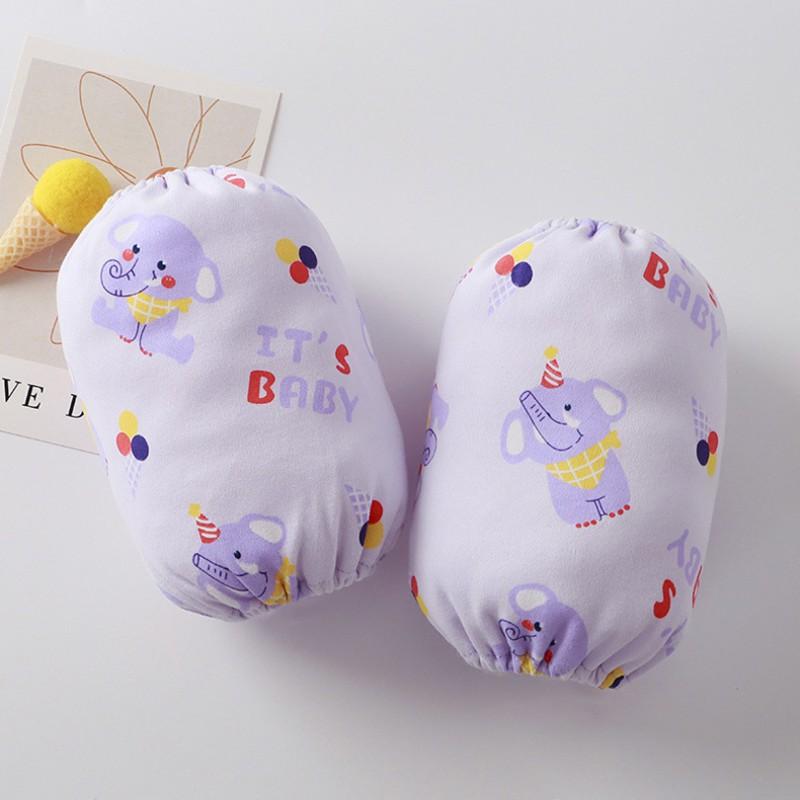 Baby Cotton Sleeve Covers Waterproof Anti-dirty Cartoon Patterns Toddlers Girls Boys