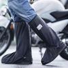 1 Pair Waterproof Shoe Covers, Reusable Rain Boot Shoe Cover with Side Zipper, Reflector, Anti-Slip Shoe Protectors for Men Women