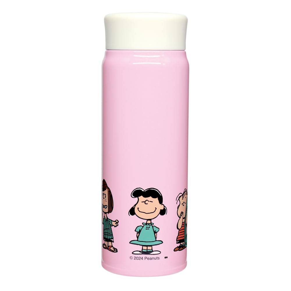 Onishi Ken PEANUTS Stainless Steel Pink Be Bottle, Happy, SLL-3011